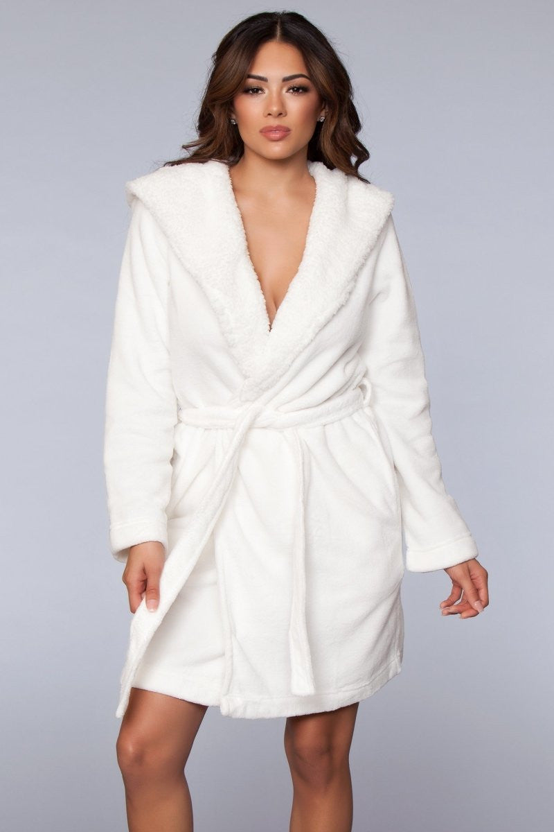 1817 Janet Plush Fleece Color Block Robe