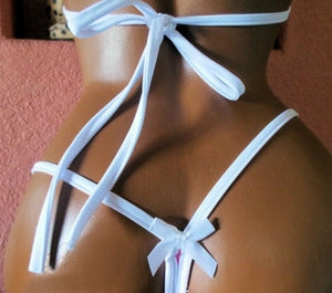 INNOCENT BOW ACCENT THONG BIKINI